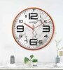 Multicolour Modern Plastic Stylish Non Ticking Silent Analog Wall Clock -12 inch