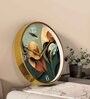 Multicolour Modern Plastic Stylish Non Ticking Silent Analog Wall Clock -12 inch