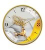 Multicolour Modern Plastic Stylish Non Ticking Silent Analog Wall Clock -12 inch