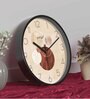 Multicolour Modern Plastic Stylish Non Ticking Silent Analog Wall Clock -12 inch