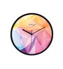 Multicolour Modern Plastic Stylish Non Ticking Silent Analog Wall Clock -12 inch