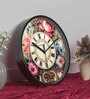 Multicolour Modern Plastic Stylish Non Ticking Silent Analog Wall Clock -12 inch