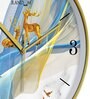 Multicolour Modern Plastic Stylish Non Ticking Silent Analog Wall Clock -12 inch