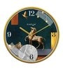 Multicolour Modern Plastic Stylish Non Ticking Silent Analog Wall Clock -12 inch