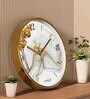 Multicolour Modern Plastic Stylish Non Ticking Silent Analog Wall Clock -12 inch