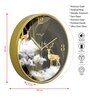 Multicolour Modern Plastic Stylish Non Ticking Silent Analog Wall Clock -12 inch