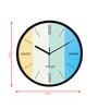 Multicolour Modern Plastic Stylish Non Ticking Silent Analog Wall Clock -12 inch
