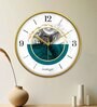 Multicolour Modern Plastic Stylish Non Ticking Silent Analog Wall Clock -12 inch