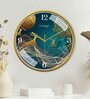Multicolour Modern Plastic Stylish Non Ticking Silent Analog Wall Clock -12 inch