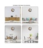 Multicolour Modern Plastic Stylish Non Ticking Silent Analog Wall Clock -12 inch