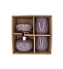 Modern Purple Ceramic Set of 4 Bath Accessories Set 