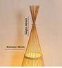 Modern Rattan Floor Lamp (Beige)