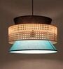 Modern Rattan Pendant Lamp (Beige and Green)