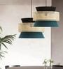 Modern Rattan Pendant Lamp (Beige and Green)