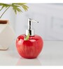 Modern Red Ceramic Soap Dispenser