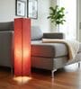 Modern Red Texture Cylinder Floor Lamp   Stylish Lighting for Living Room & Bedroom