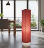 Modern Red Texture Cylinder Floor Lamp   Stylish Lighting for Living Room & Bedroom