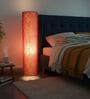 Modern Red Texture Cylinder Floor Lamp   Stylish Lighting for Living Room & Bedroom