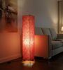 Modern Red Texture Cylinder Floor Lamp   Stylish Lighting for Living Room & Bedroom