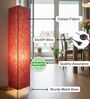 Modern Red Texture Cylinder Floor Lamp   Stylish Lighting for Living Room & Bedroom