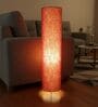Modern Red Texture Cylinder Floor Lamp   Stylish Lighting for Living Room & Bedroom
