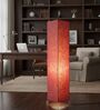 Modern Red Texture Cylinder Floor Lamp   Stylish Lighting for Living Room & Bedroom