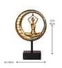 Modern Resin & Metal Namaskar Asana Yoga Pose Artifact (Gold & Black)