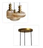 Modern Ribbed Glass Cluster Hanging Light