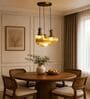Modern Ribbed Glass Cluster Hanging Light