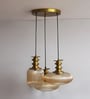 Modern Ribbed Glass Cluster Hanging Light