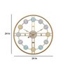 Gold Iron Modern Roman Novelty Wall Clock