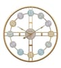 Gold Iron Modern Roman Novelty Wall Clock