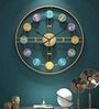 Gold Iron Modern Roman Novelty Wall Clock