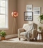 Modern Rose Gold Glass Tripod Floor Lamp Modern Rose Gold Glass Tripod Floor Lamp