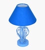 Blue Modern Round Small Blue Crystal Table Lamp