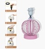 Pink Modern Round Small Crystal Table Lamp