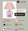 Pink Modern Round Small Crystal Table Lamp