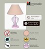 Pink Modern Round Small Pink Crystal Table Lamp