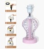 Pink Modern Round Small Pink Crystal Table Lamp