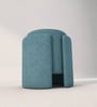 Modern Sculptural Accent Ottoman In Azure Teal Colour Modern Sculptural Accent Ottoman In Azure Teal Colour