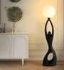 Modern Sculptural Floor Lamp with Globe Shade Modern Sculptural Floor Lamp with Globe Shade