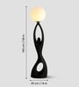 Modern Sculptural Floor Lamp with Globe Shade Modern Sculptural Floor Lamp with Globe Shade