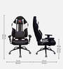 Modern Series Gaming Chair In White & Black Colour