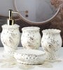 Modern Silver Ceramic (Set of 4) Bath Set