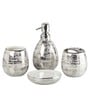 Modern Silver Ceramic (Set of 4) Bath Set