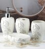 Modern Silver Ceramic (Set of 4) Bath Set