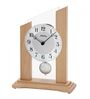 Silver Glass Table Clock