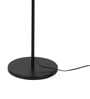 Aida Off White Cotton Shade Club Floor Lamp With Metal Base
