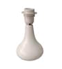 Modern Small Ceramic Night Table Lamp with White Fabric Shade