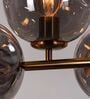 Modern Smoke Glass Bubble Chandelier with 12 Lights